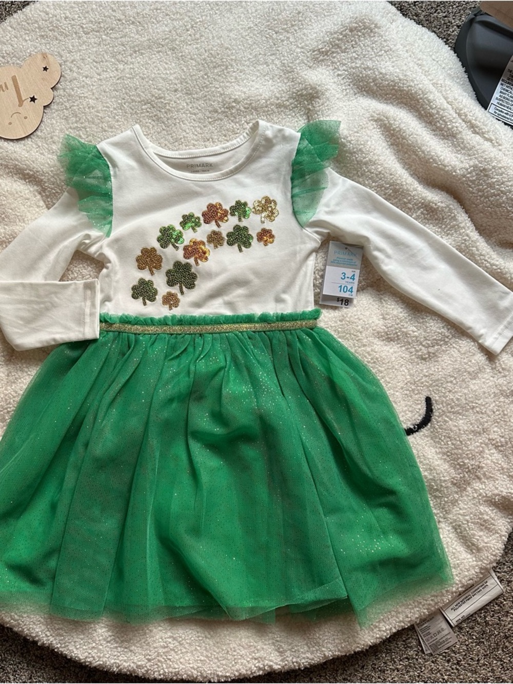 Primark Girls Shamrock Dress | NWT | 3–4 Years